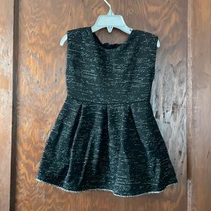 Black Silver Winter A-Line Dress 3T